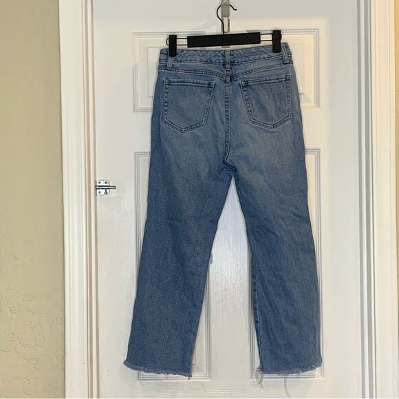 Wild Fable High Rise Kick Flare Distressed Pink Side Stripe Jeans Size 2 - Picture 9 of 9